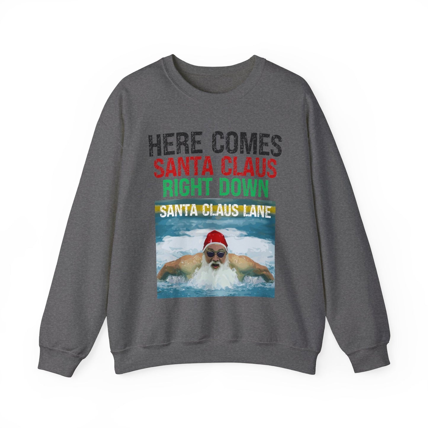 Sweatshirt for swimmers, Santa's Lane, Ogly Sweatshirt