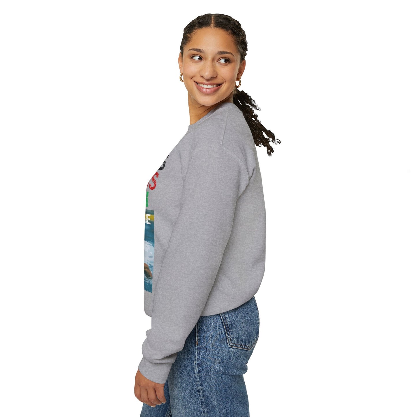 Sweatshirt for swimmers, Santa's Lane, Ogly Sweatshirt