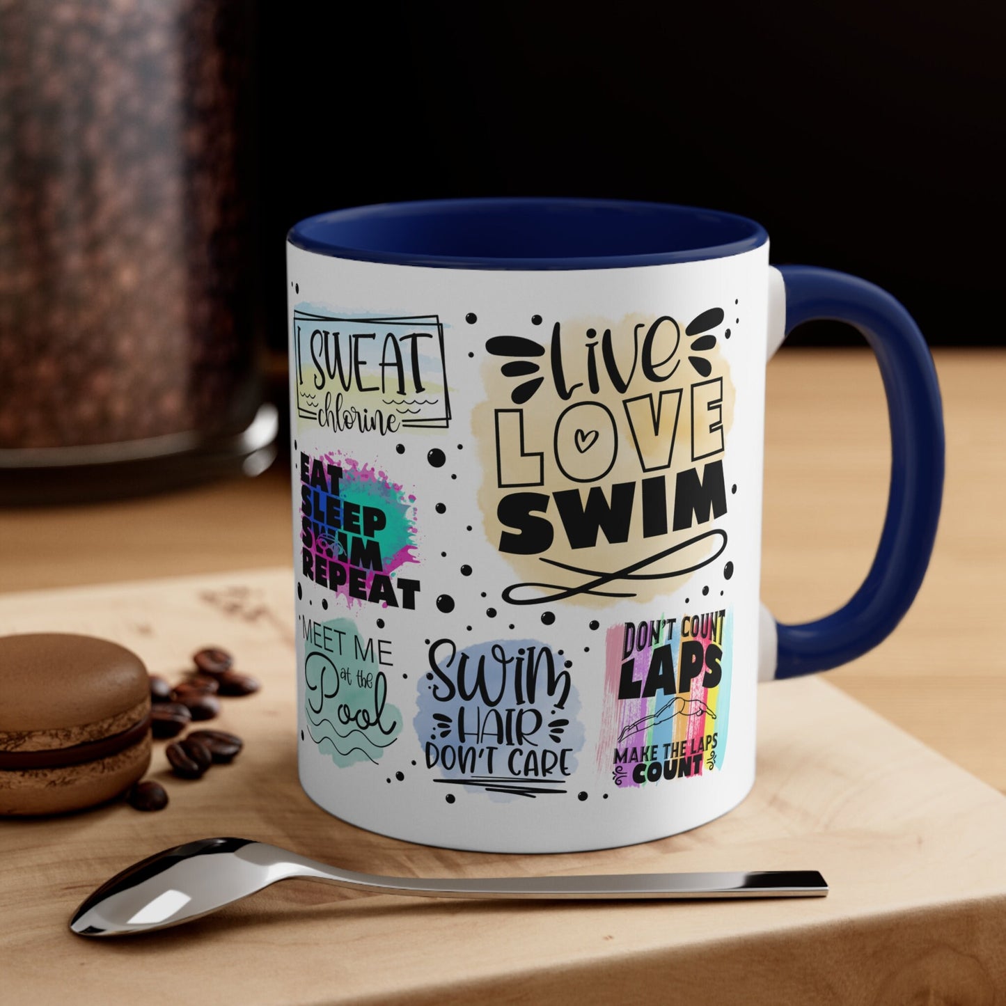 Swimming Mug, Swimming Affirmations, Cute Swimmer Gift, Swimmer Coffee Mug 11 oz, Sublimation Mug, Swim Team, Inspirational Message