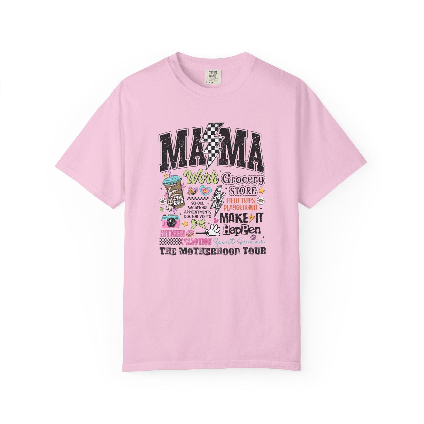 Comfort Colors Shirt, Mom Tour shirt, The Motherhood Tour, Mother's Day 2025 Gift, Mama Life T-Shirt, Moms adventure tee, Casual Wear