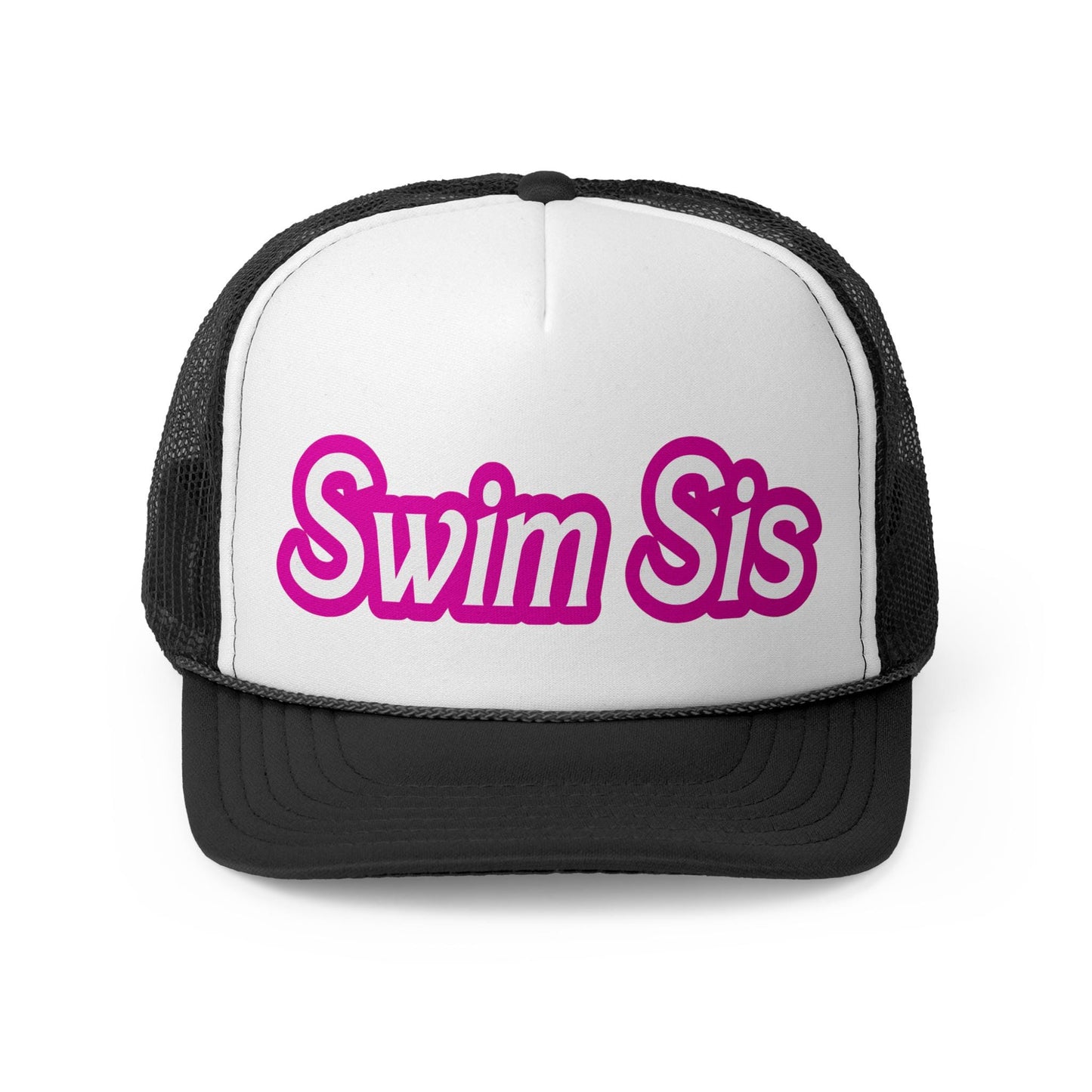 Swim SIS Cap | Pink Otto Trucker Hat | Team Hats | Gift for a Friend | Summer Cap | Pink Hat