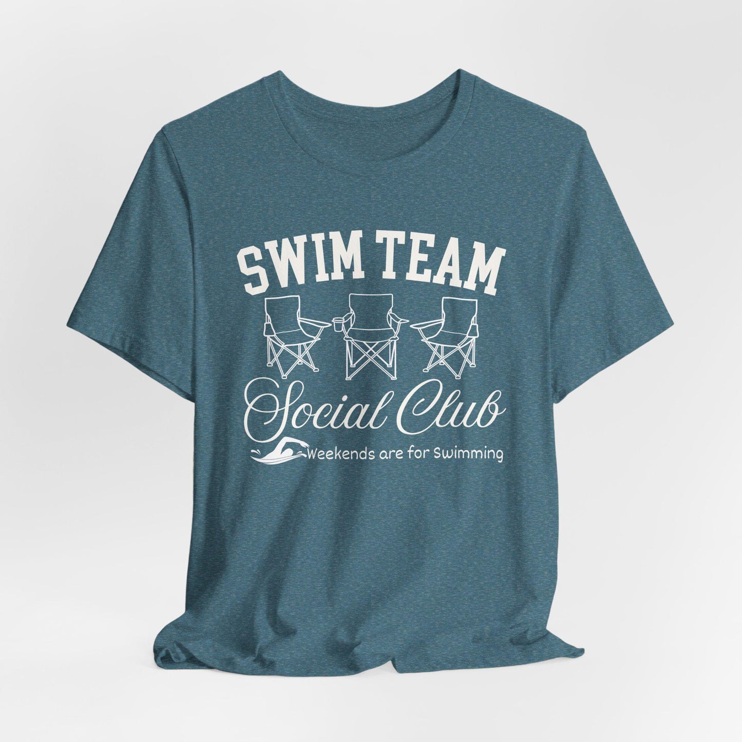 Swim Team Social Club Tee, Perfect for Pool Parties, Swim Meets, Beach Days, Summer Outings, Vacation Wear, Gift for Swimmers, Swim moms