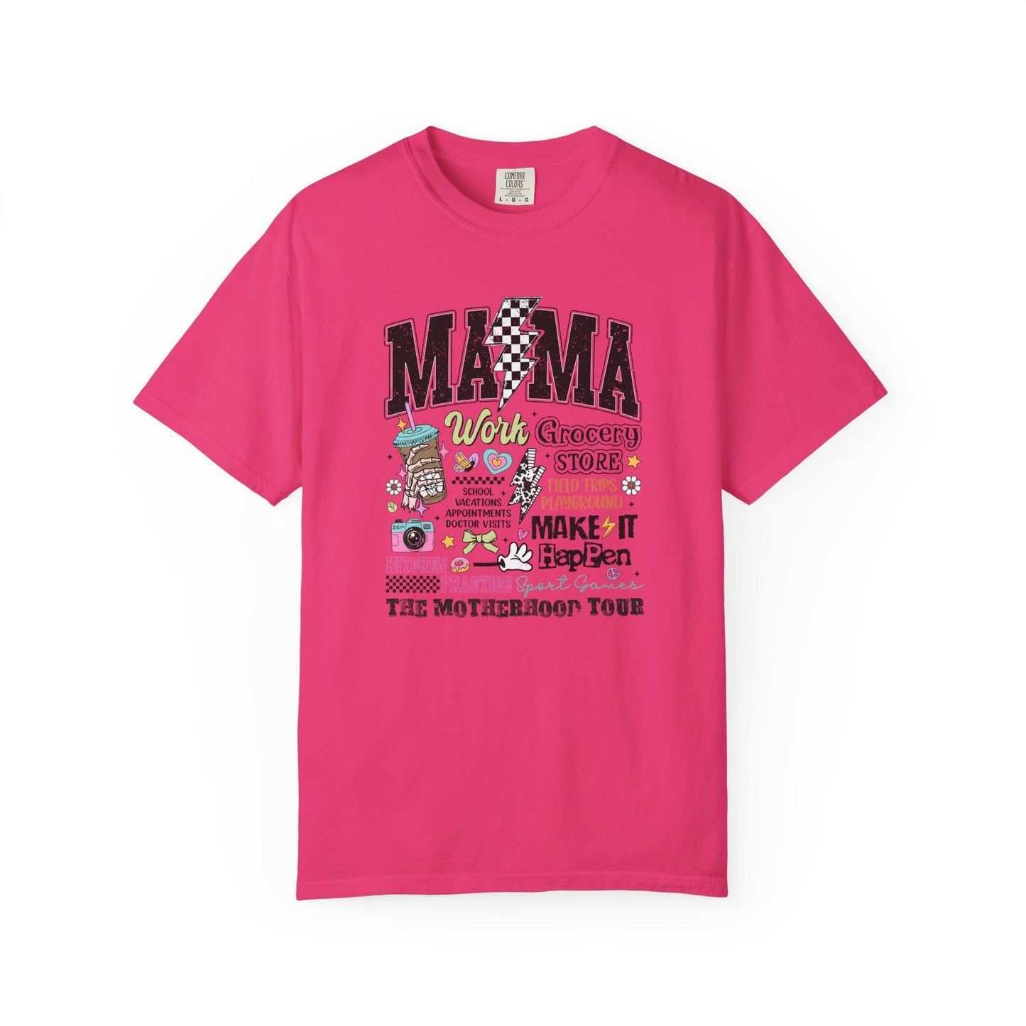 Comfort Colors Shirt, Mom Tour shirt, The Motherhood Tour, Mother's Day 2025 Gift, Mama Life T-Shirt, Moms adventure tee, Casual Wear