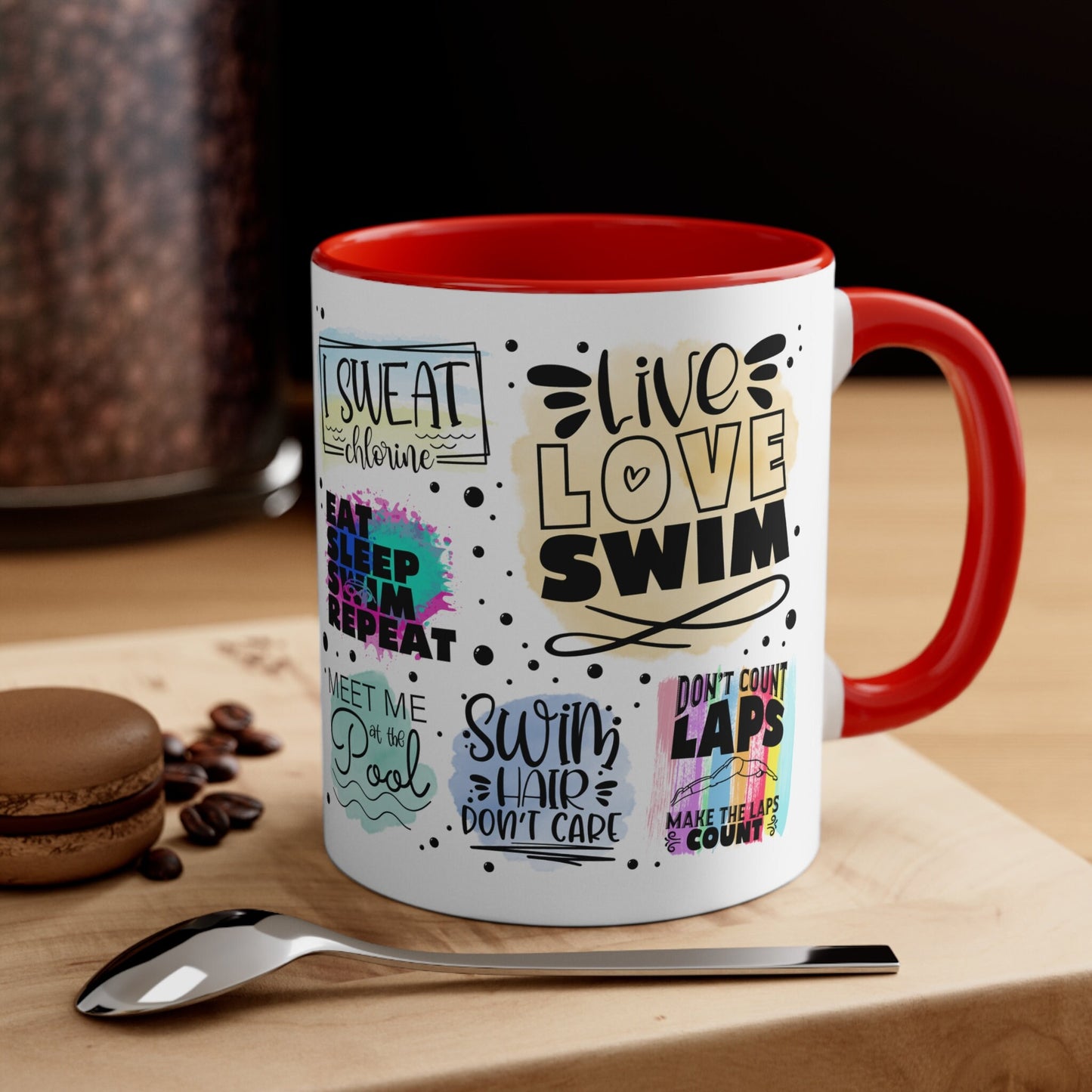 Swimming Mug, Swimming Affirmations, Cute Swimmer Gift, Swimmer Coffee Mug 11 oz, Sublimation Mug, Swim Team, Inspirational Message