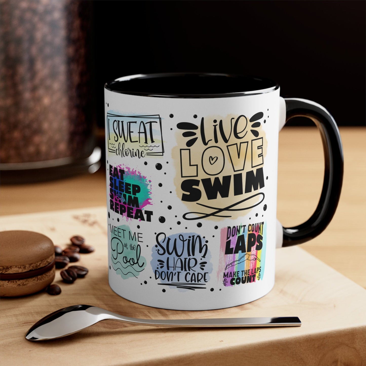 Swimming Mug, Swimming Affirmations, Cute Swimmer Gift, Swimmer Coffee Mug 11 oz, Sublimation Mug, Swim Team, Inspirational Message