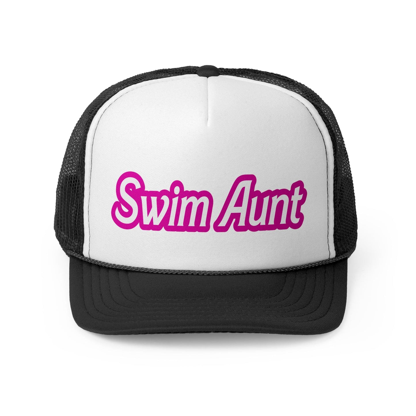 Swim Aunt Cap | Pink Otto Trucker Hat | Team Hats | Gift for a Friend | Summer Cap | Pink Hat