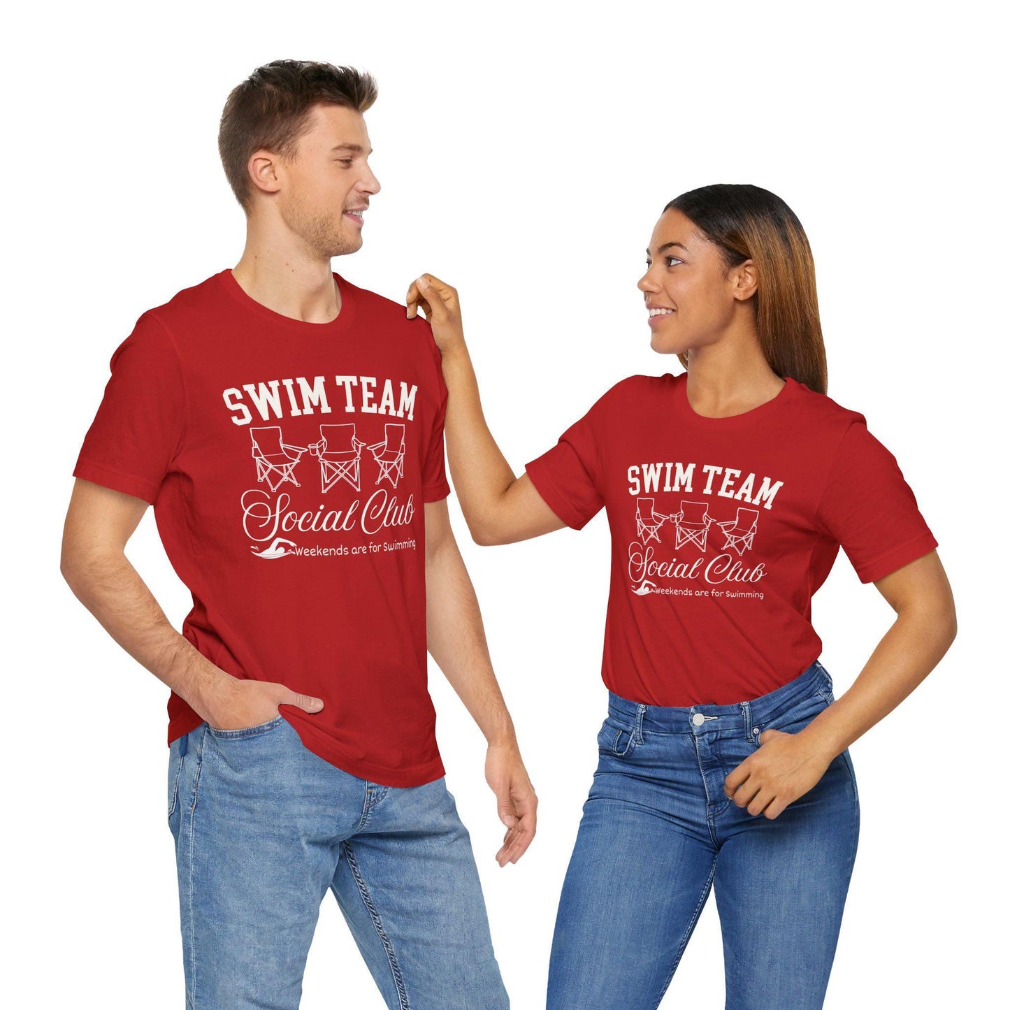 Swim Team Social Club Tee, Perfect for Pool Parties, Swim Meets, Beach Days, Summer Outings, Vacation Wear, Gift for Swimmers, Swim moms