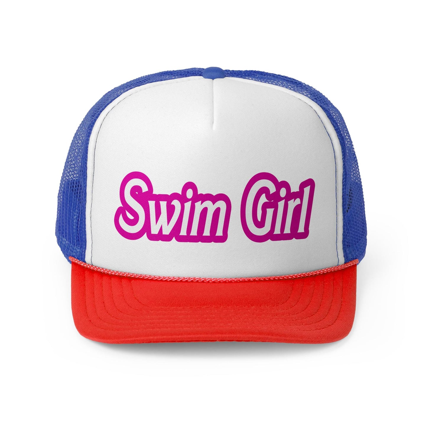 Swim Girl Cap | Pink Otto Trucker Hat | Team Hats | Gift for a Friend | Summer Cap | Pink Hat