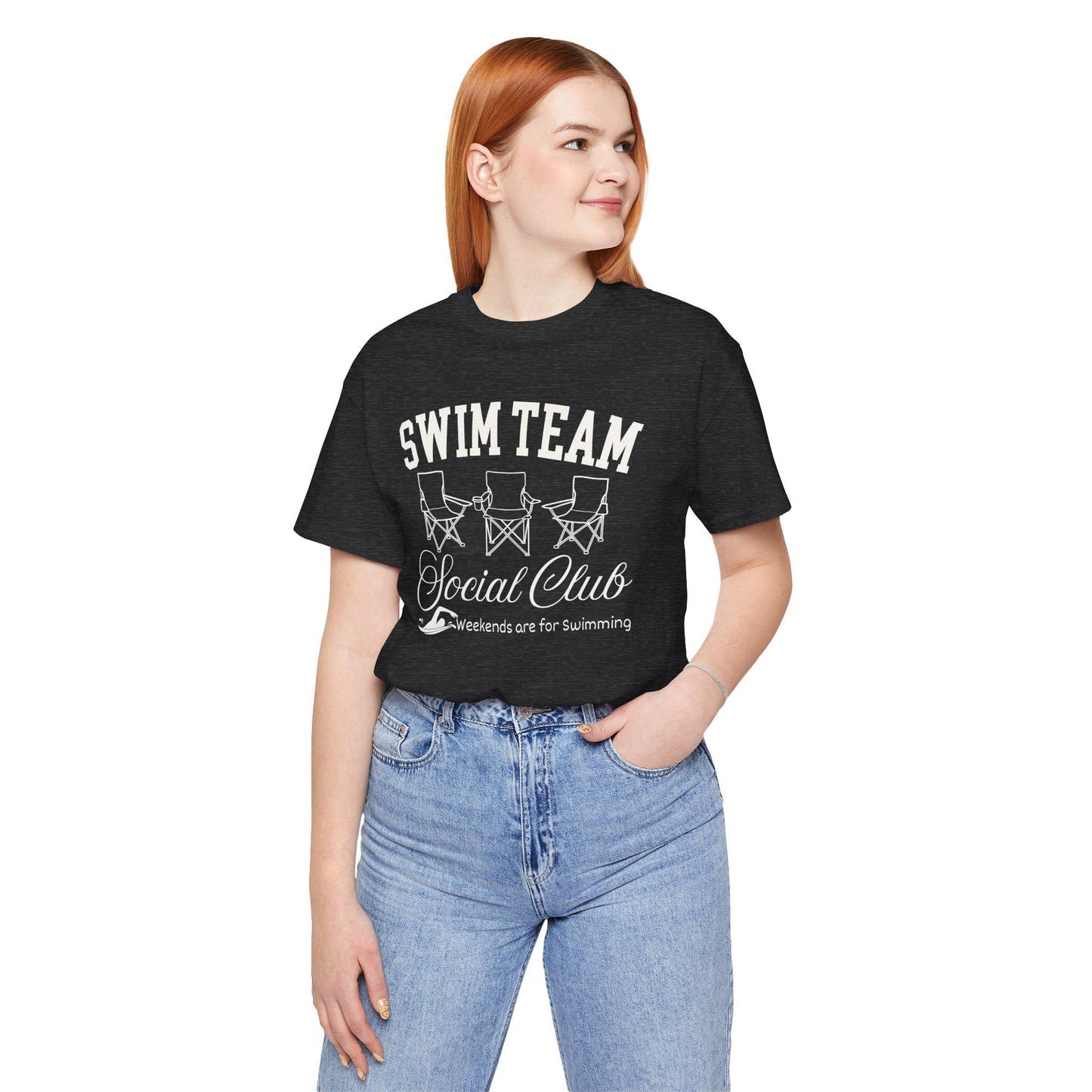 Swim Team Social Club Tee, Perfect for Pool Parties, Swim Meets, Beach Days, Summer Outings, Vacation Wear, Gift for Swimmers, Swim moms