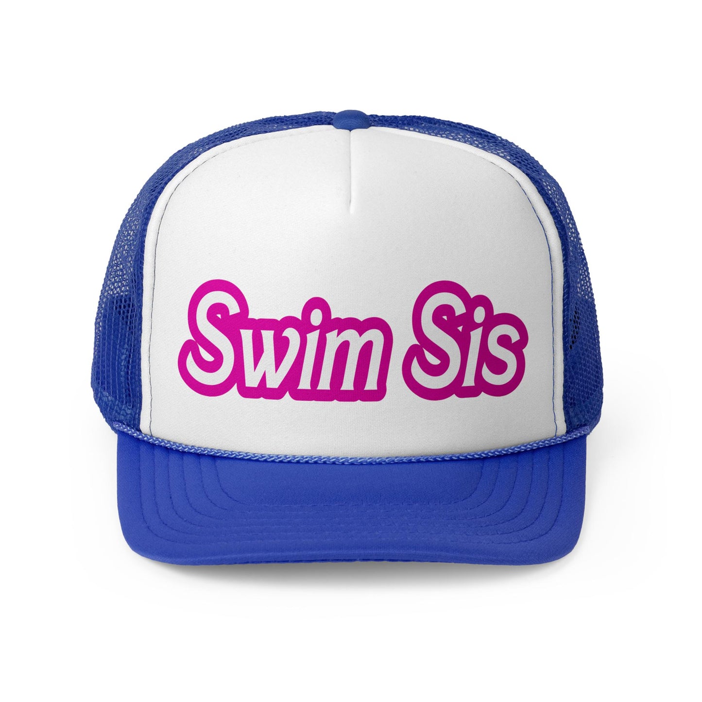 Swim SIS Cap | Pink Otto Trucker Hat | Team Hats | Gift for a Friend | Summer Cap | Pink Hat
