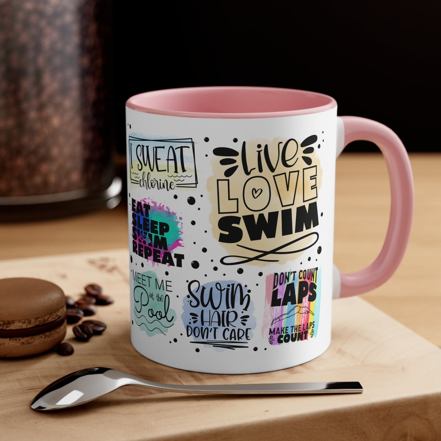 Swimming Mug, Swimming Affirmations, Cute Swimmer Gift, Swimmer Coffee Mug 11 oz, Sublimation Mug, Swim Team, Inspirational Message
