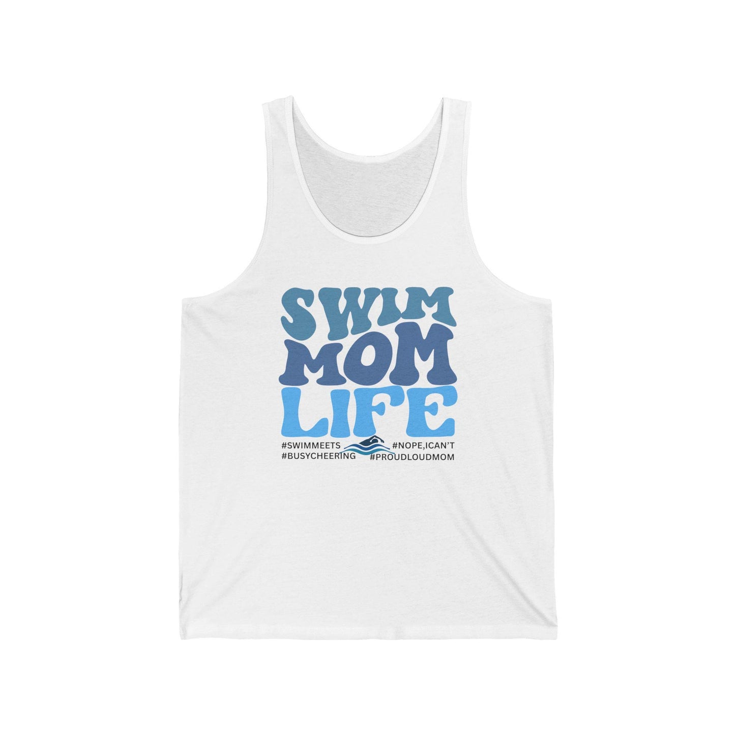 Swim Mom Life Tank Top, Perfect Gift for Aquatic Moms, Summer Apparel, Swim Team Support, Swim Coach Gift