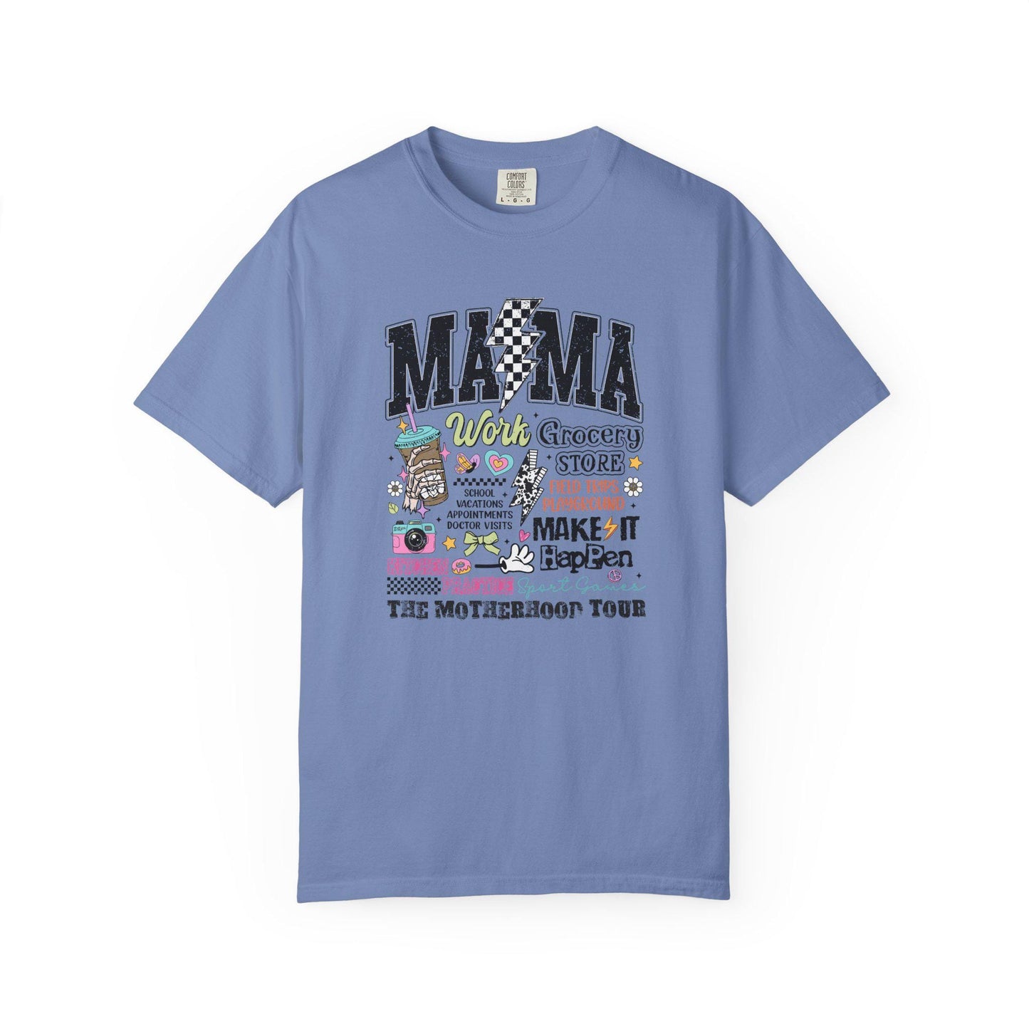 Comfort Colors Shirt, Mom Tour shirt, The Motherhood Tour, Mother's Day 2025 Gift, Mama Life T-Shirt, Moms adventure tee, Casual Wear