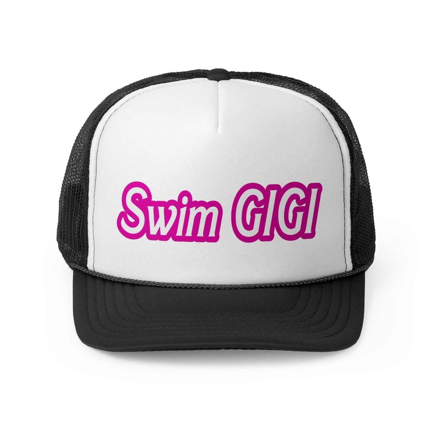 Swim GIGI | Pink Otto Trucker Hat | Team Hats | Gift for a Friend | Summer Cap | Pink Hat