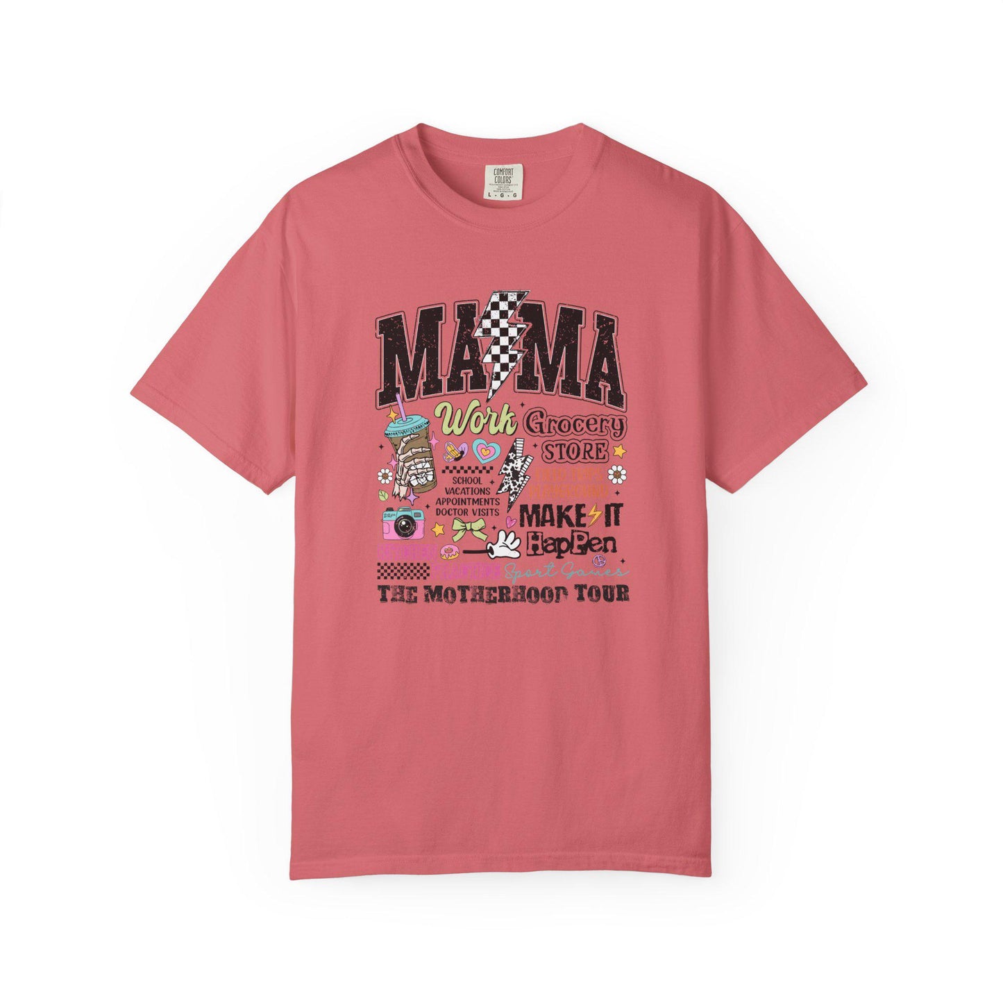 Comfort Colors Shirt, Mom Tour shirt, The Motherhood Tour, Mother's Day 2025 Gift, Mama Life T-Shirt, Moms adventure tee, Casual Wear