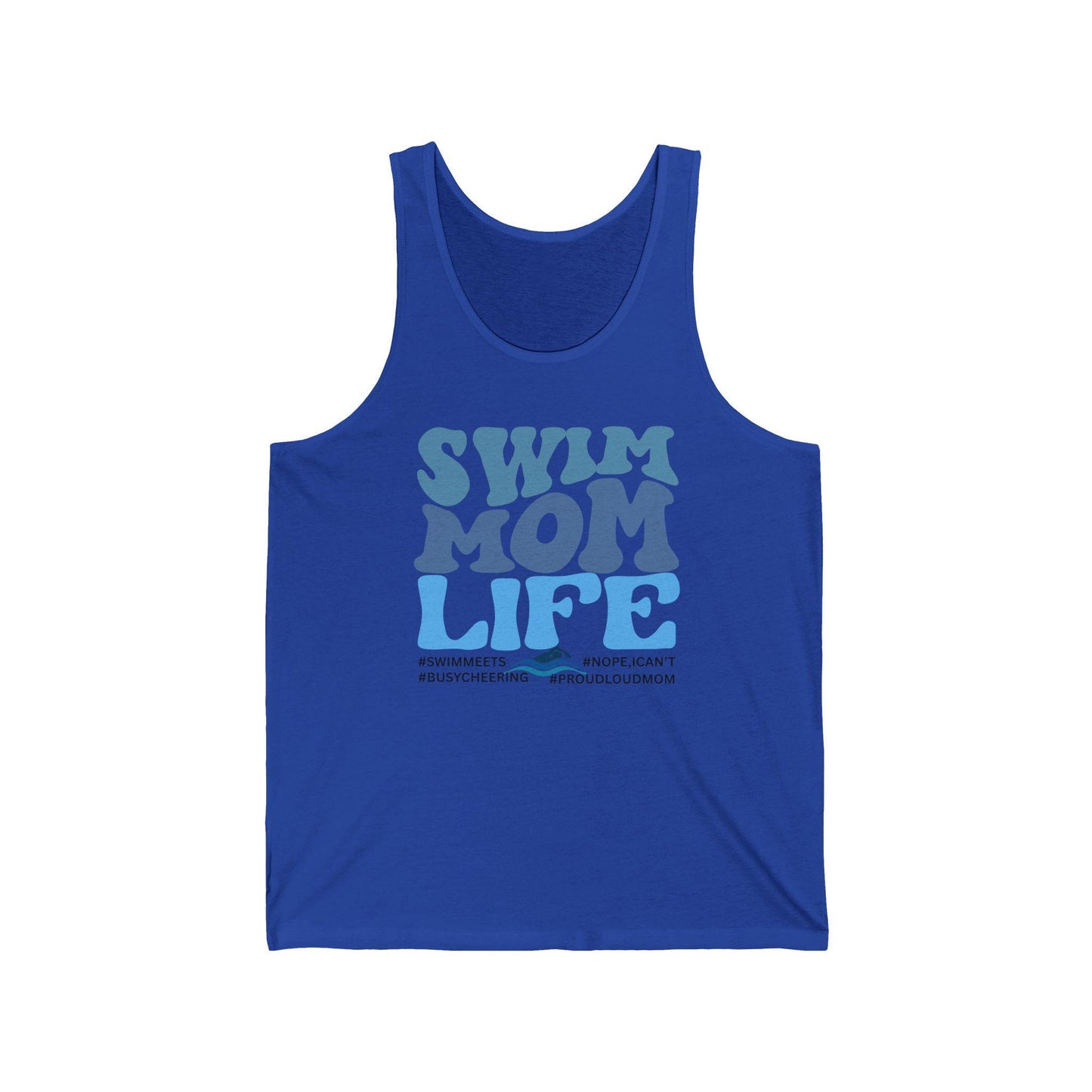 Swim Mom Life Tank Top, Perfect Gift for Aquatic Moms, Summer Apparel, Swim Team Support, Swim Coach Gift