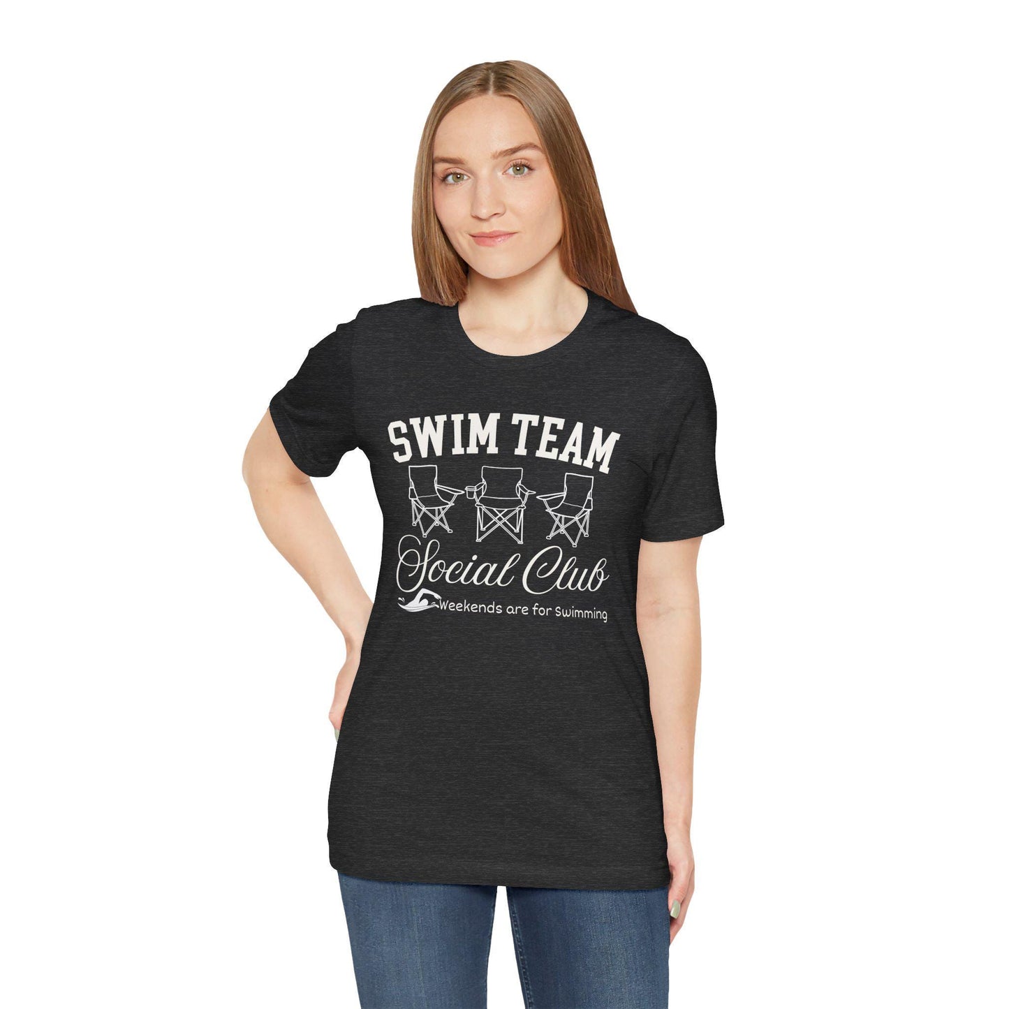 Swim Team Club Shirt – Summer Pool Day Tee for Swimmers, Moms & Beach Fun, Social Club, Lawn chairs