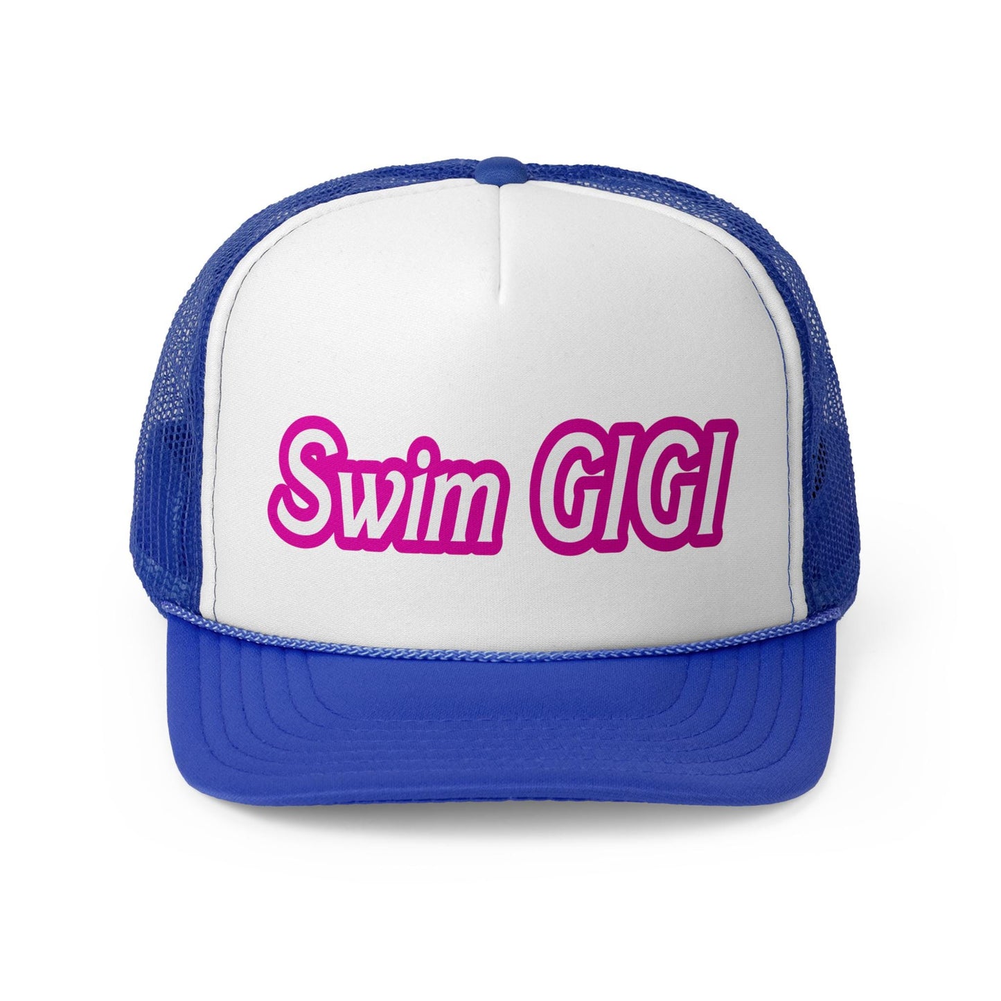 Swim GIGI | Pink Otto Trucker Hat | Team Hats | Gift for a Friend | Summer Cap | Pink Hat