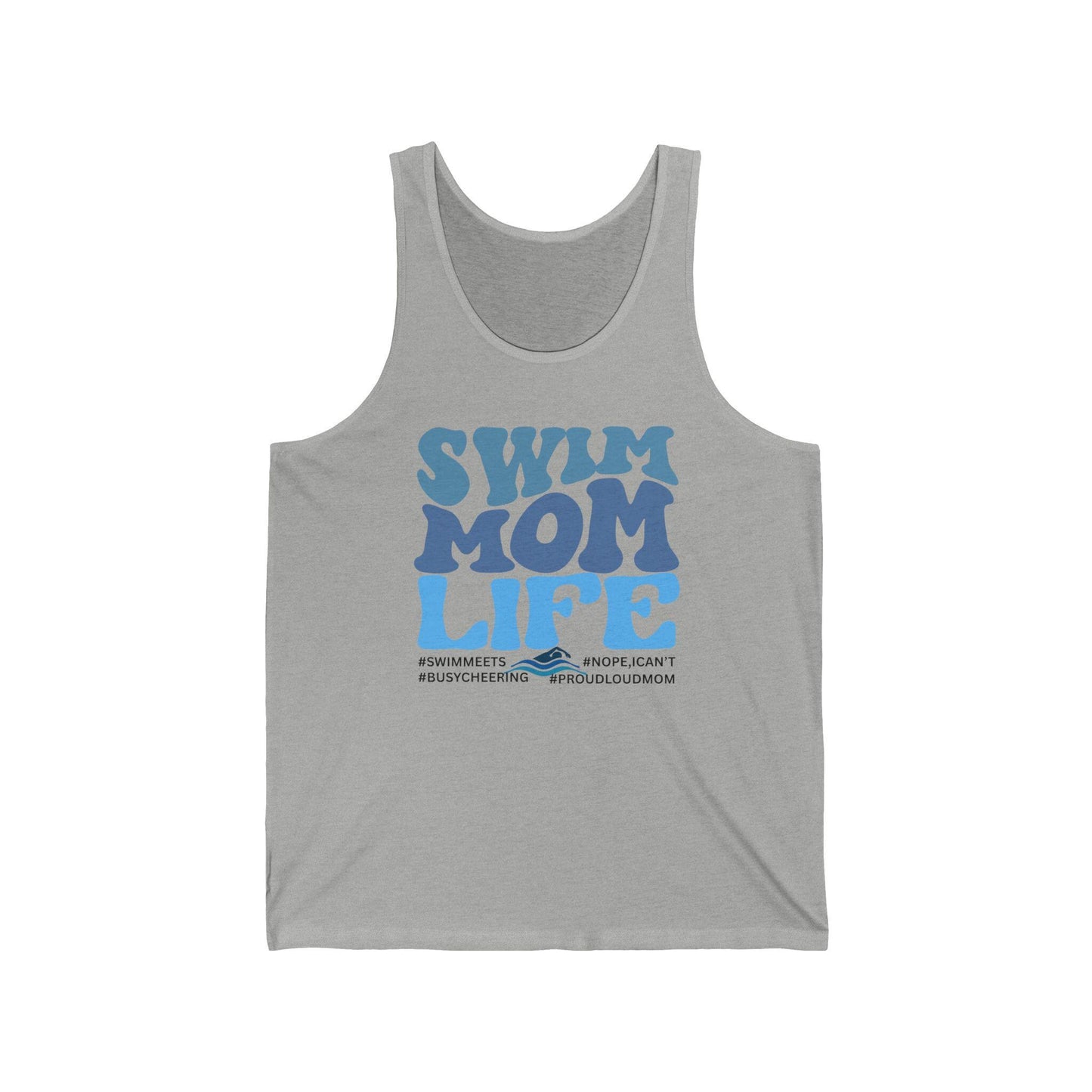 Swim Mom Life Tank Top, Perfect Gift for Aquatic Moms, Summer Apparel, Swim Team Support, Swim Coach Gift
