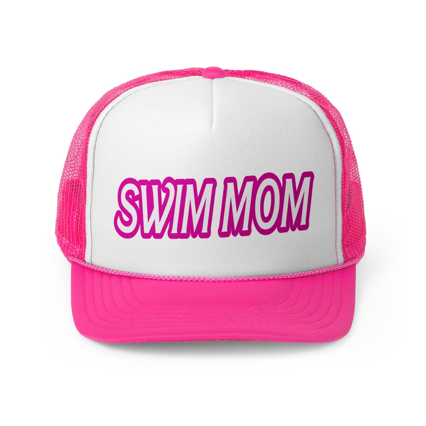 Swim Mom Cap | Pink Otto Trucker Hat | Team Hats | Gift for a Friend | Summer Cap | Pink Hat