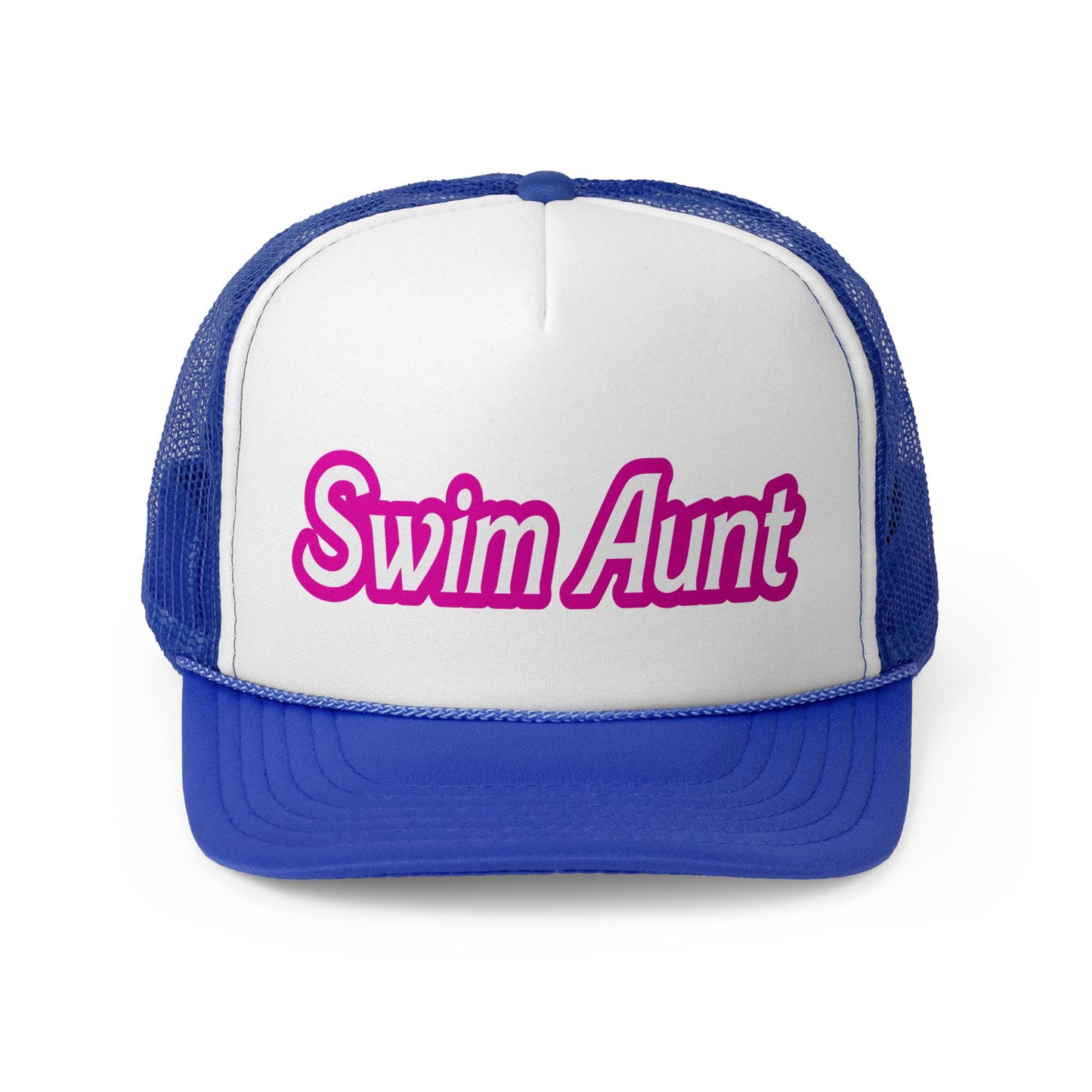 Swim Aunt Cap | Pink Otto Trucker Hat | Team Hats | Gift for a Friend | Summer Cap | Pink Hat