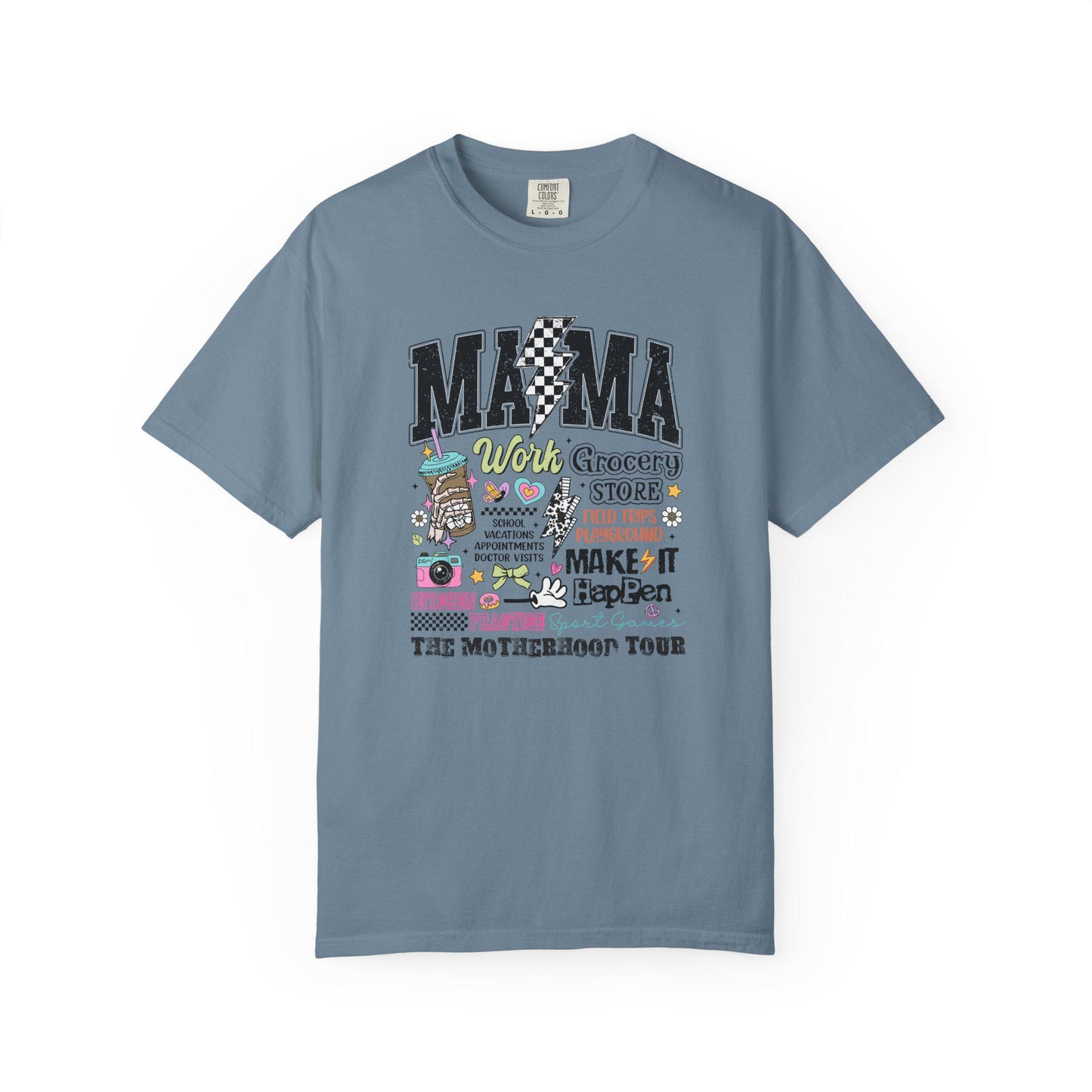 Comfort Colors Shirt, Mom Tour shirt, The Motherhood Tour, Mother's Day 2025 Gift, Mama Life T-Shirt, Moms adventure tee, Casual Wear