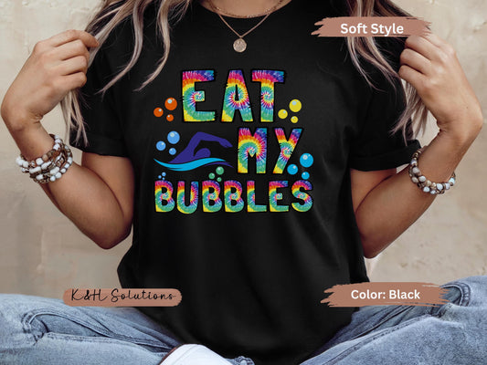 Eat My Bubles Shirt| Swim Tee | Fun Swim Shirt | Summer Vibes Shirt | Gift for Swimmers | Relaxed Pool wear | Gift for a friend