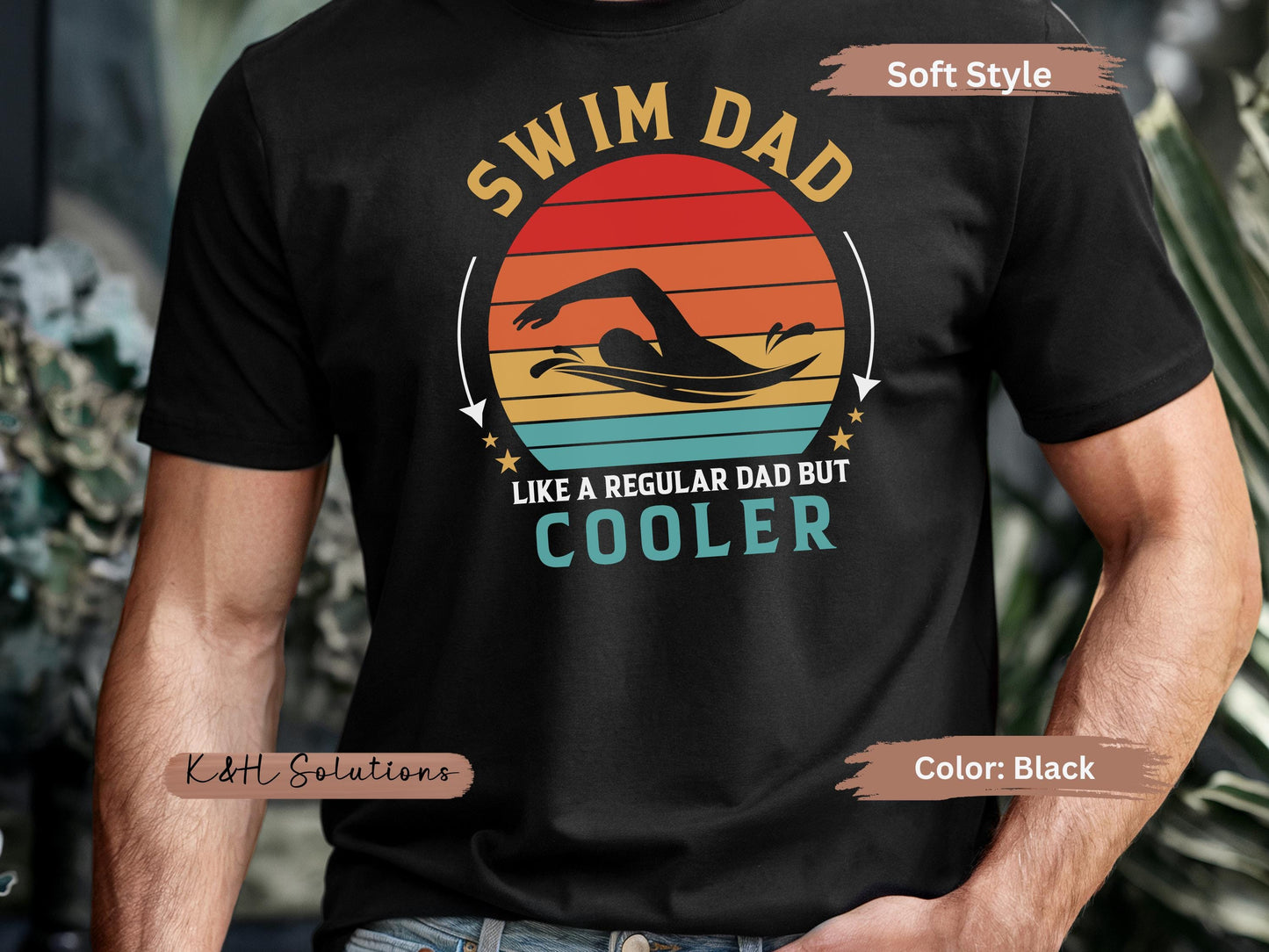 Cool Swim Dad Tee | Funny Dad Shirt | Summer Family Fun | Father's Day Gift | Pool Party Apparel | Unisex T-Shirt | Swim Dad Cooler