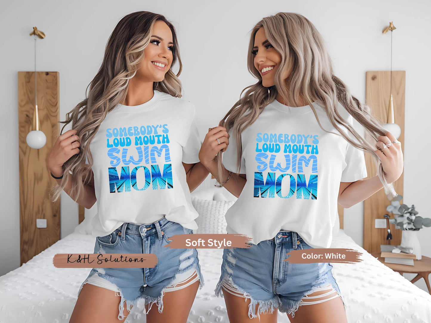 Loud and Proud Swim Mom Shirt | Summer Pool Tee for Swim Meets and Mothers Day Gift