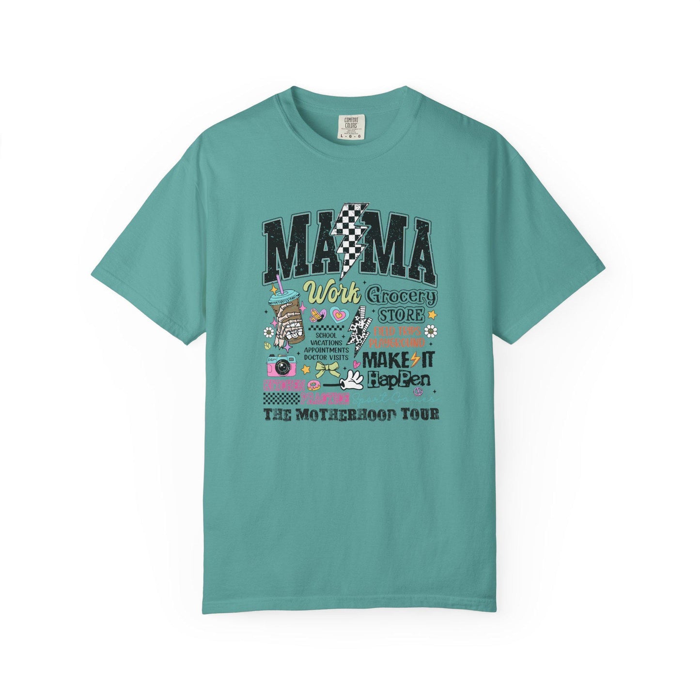 Comfort Colors Shirt, Mom Tour shirt, The Motherhood Tour, Mother's Day 2025 Gift, Mama Life T-Shirt, Moms adventure tee, Casual Wear