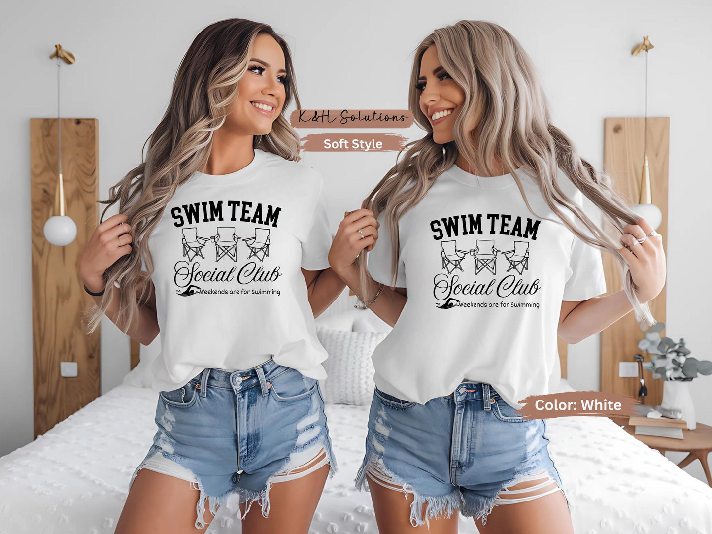 Swim Team Club Shirt – Summer Pool Day Tee for Swimmers, Moms & Beach Fun, Social Club, Lawn chairs